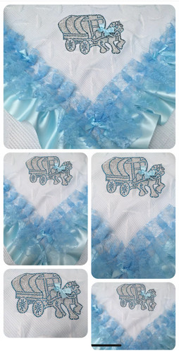 Romany baby shawl - shawl,