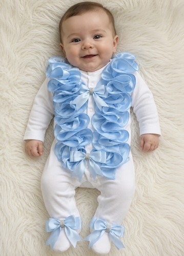 Romany babygrow frilly - ,