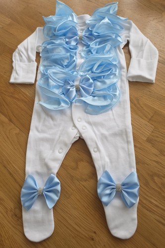 Romany babygrow frilly - romany,