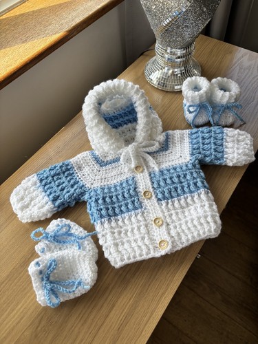 Baby hoodie bootees - baby, mittens