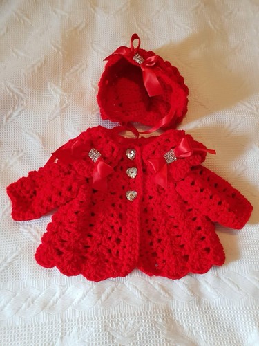 Romany hand crochet bonnet and - crochet,