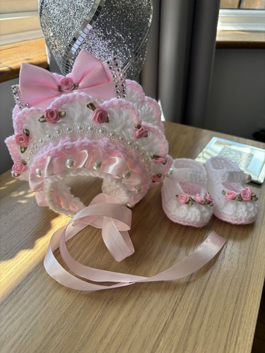 Baby bonnett shoes - bonnett, hand